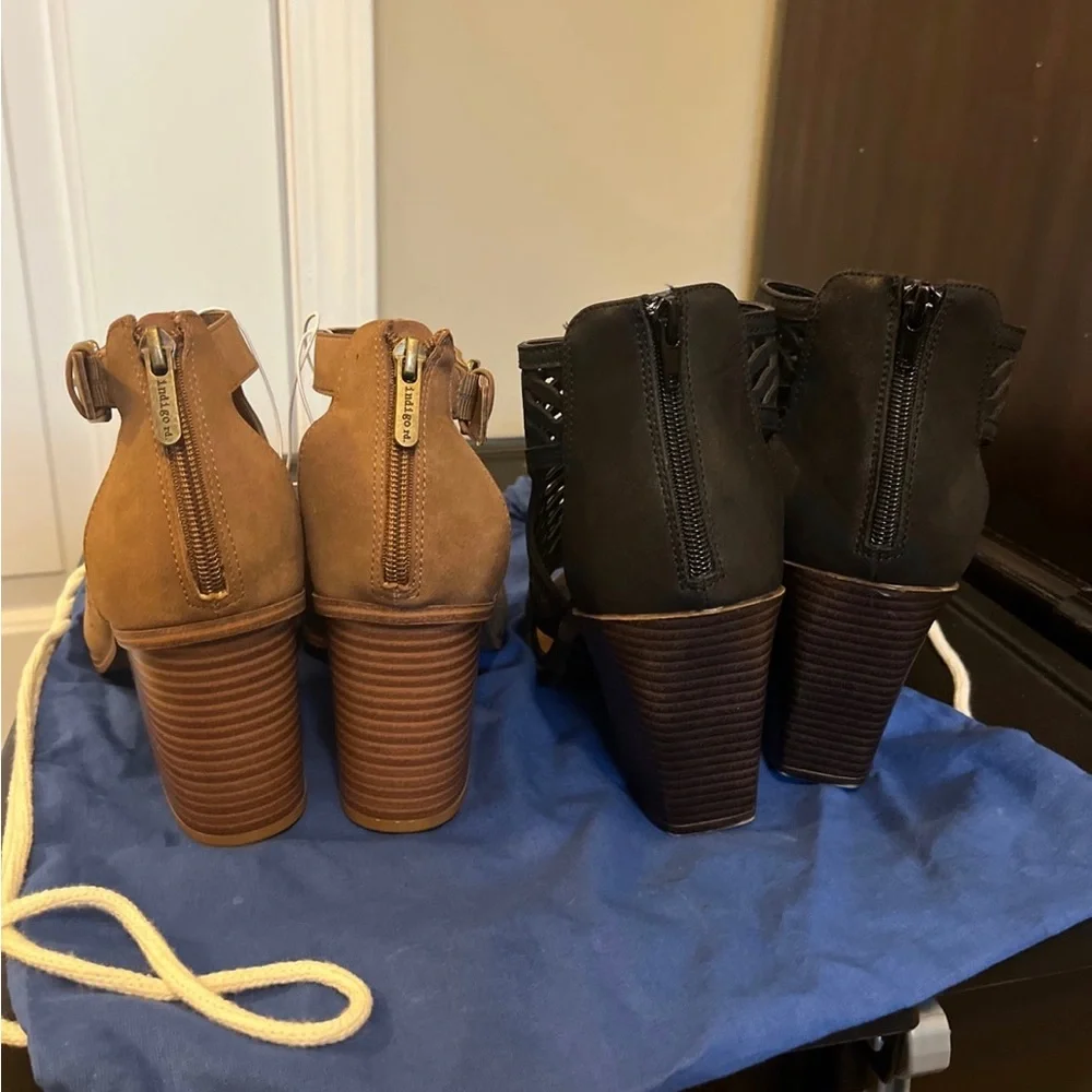 Indigo/jellypop heels! NWT!